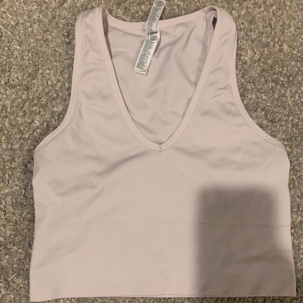 cream colored athleta top